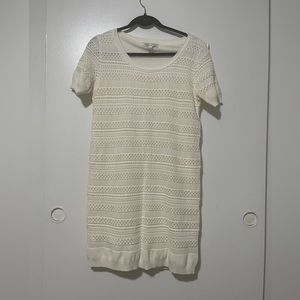 MNG by Mango knit cream dress size M